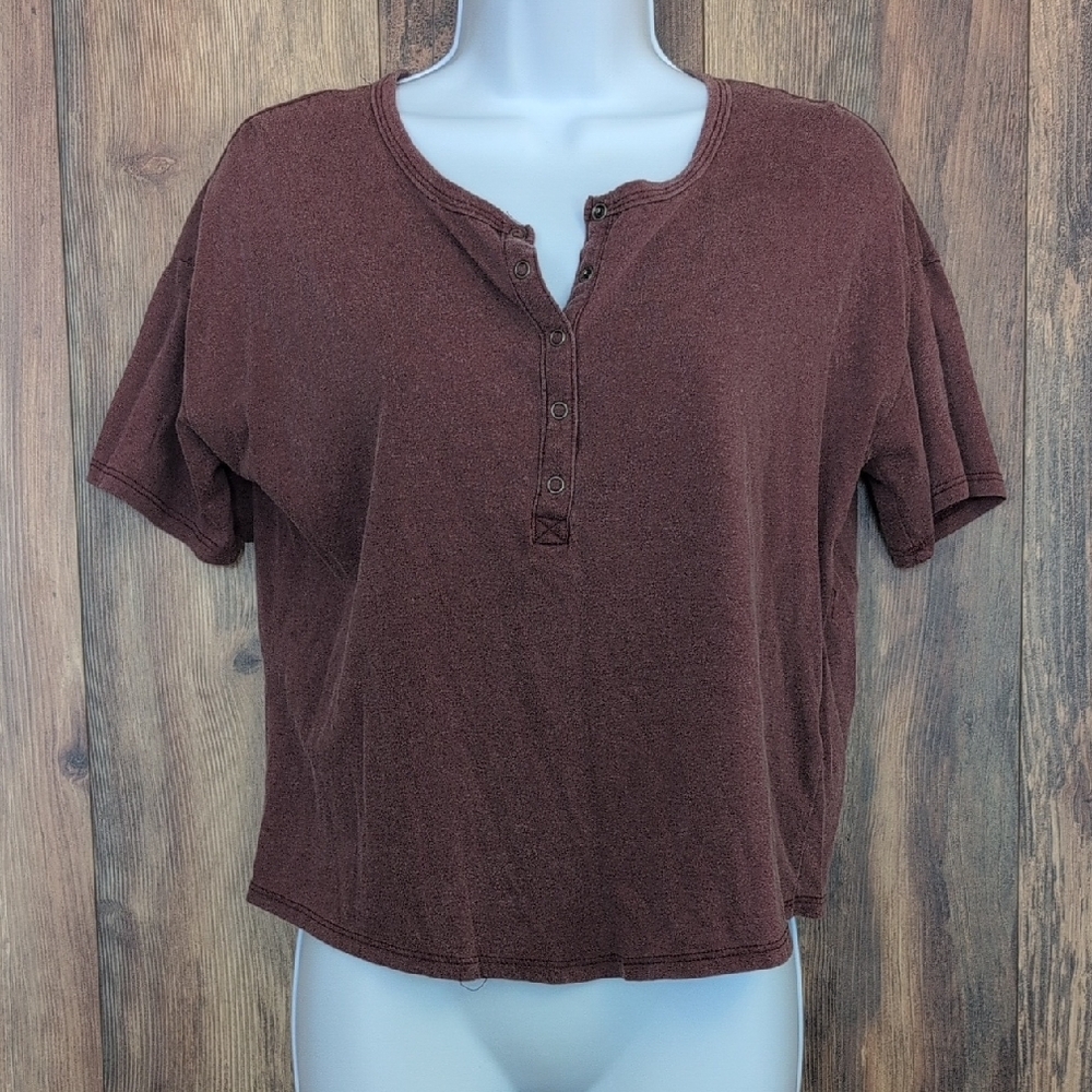 Hippie Rose Short Sleeve Crop Tee S                      D372x